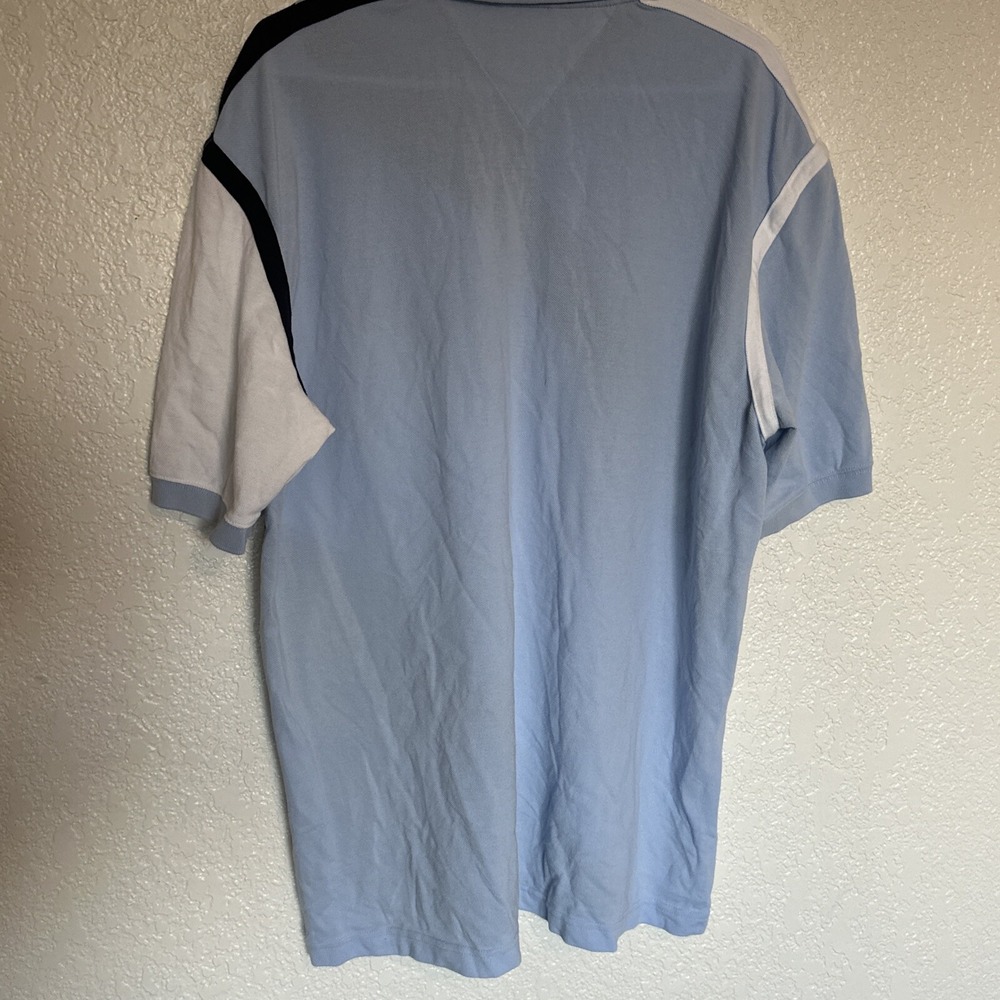 Vintage Tommy Hilfiger Shirt Y2K Rugby Diagonal Stripe Polo Men's L Color block - Picture 9 of 10